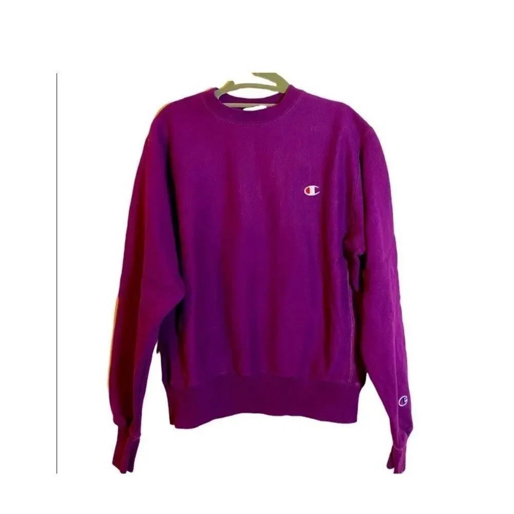 Vintage Champion Purple Pullover Crewneck Long Sleeve Sweatshirt Women’s Small